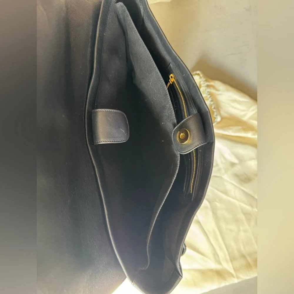 NWOT Cuyana Convertible Satchel-15 Inch in Black Pebbled Leather